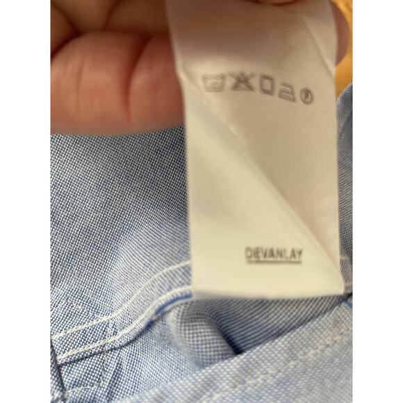 Lacoste Oxford Shirt Mens Large Blue Classic Fit  Button Down Preppy Old Money - Picture 7 of 10